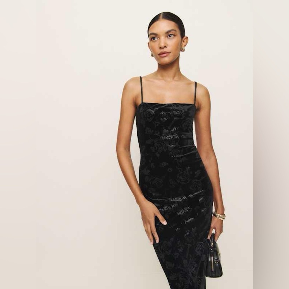 Reformation Elise Velvet Maxi Dress, NWT - Picture 2 of 7